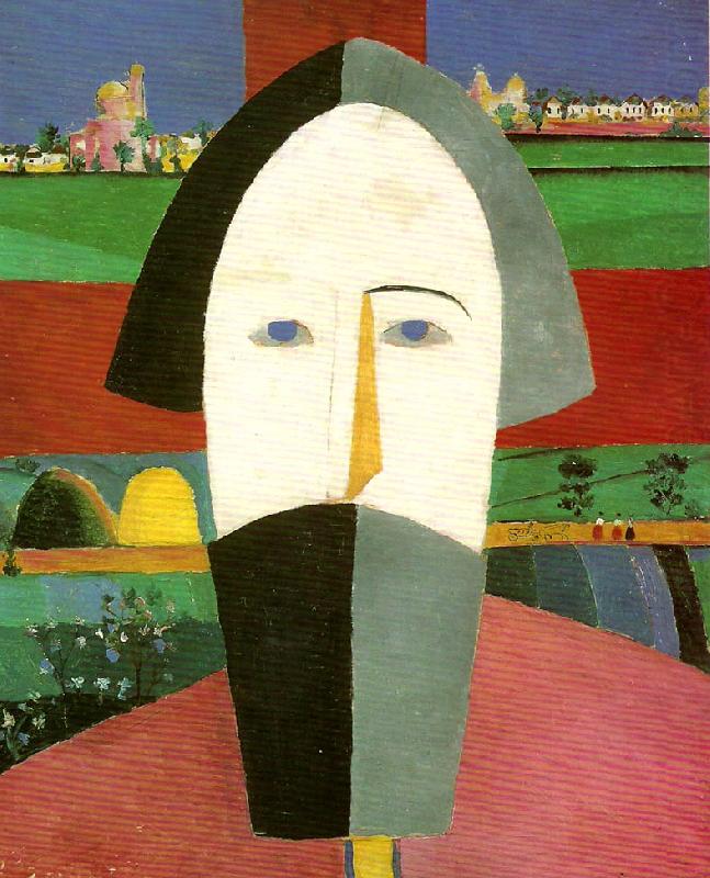 head of a peasant, Kazimir Malevich